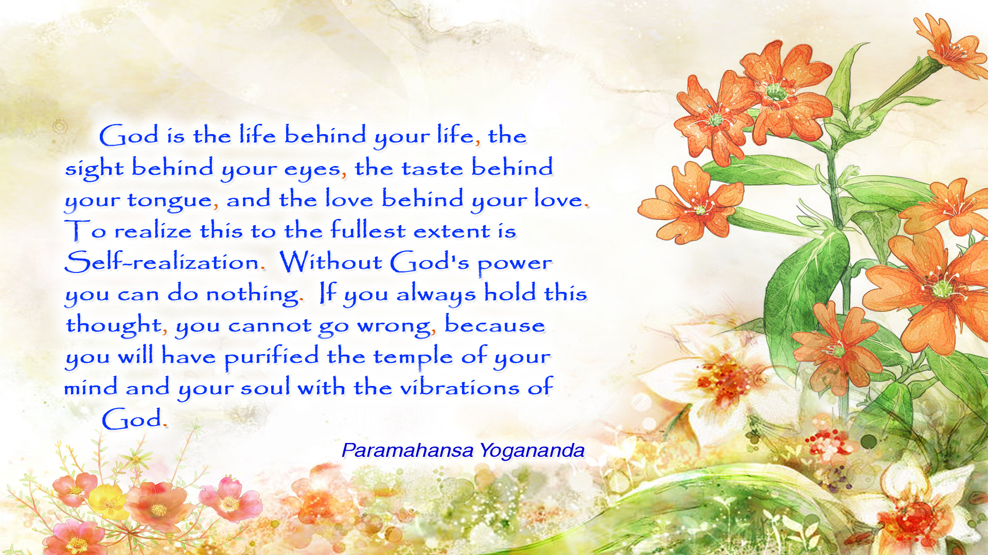 Yogananda God's power wallpaper